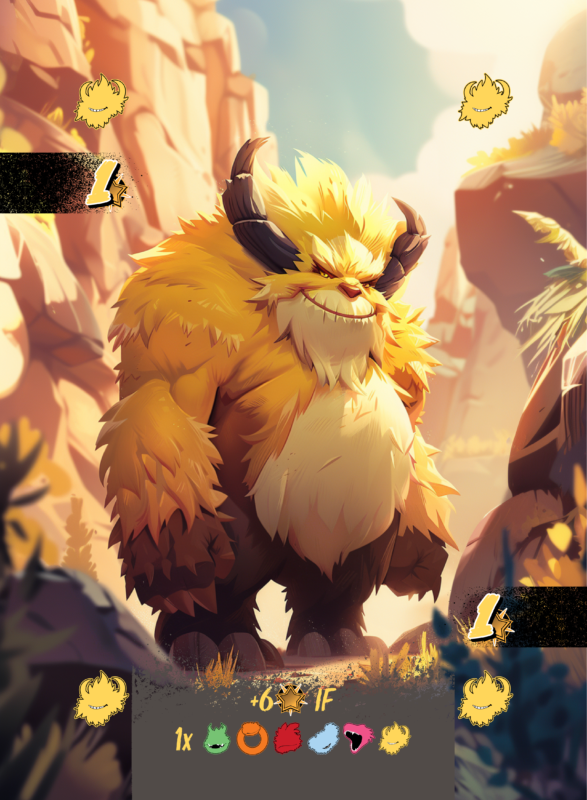 Yowie indigenous furry yellow monster 
